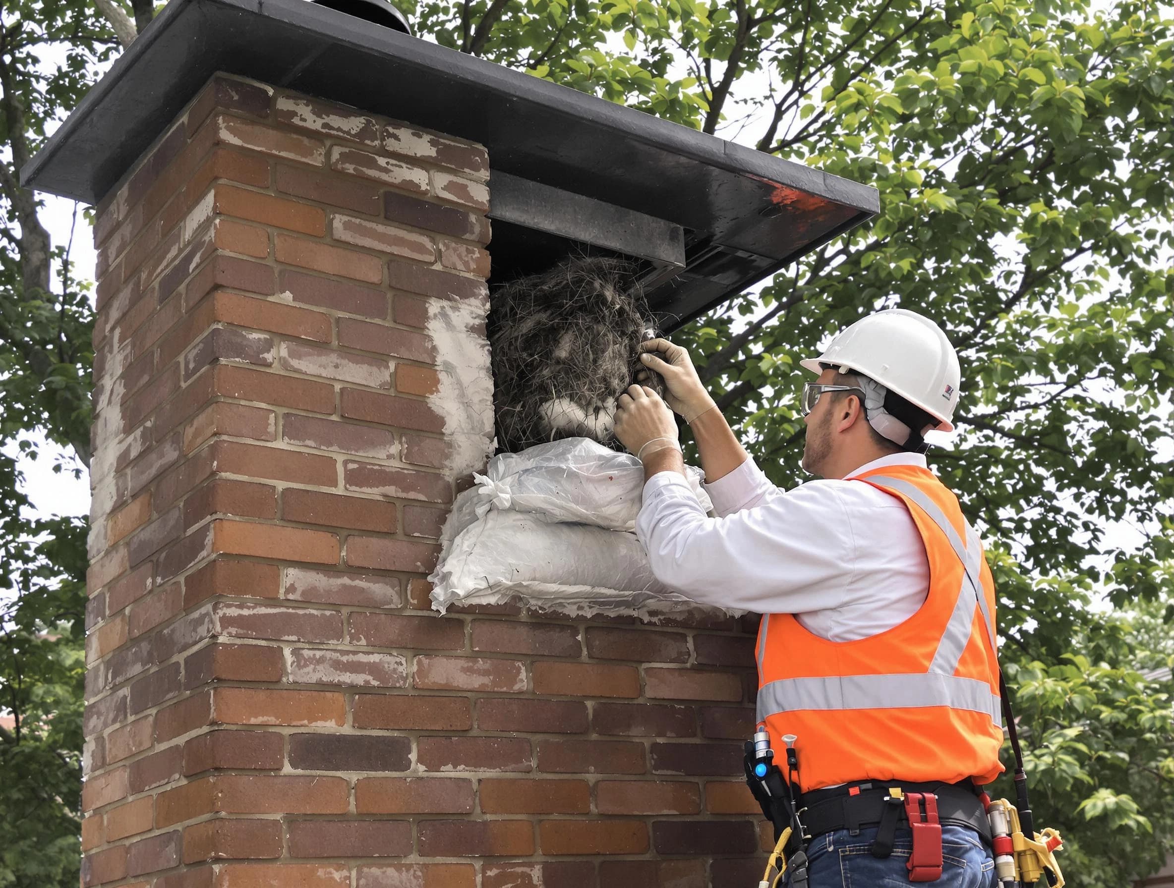 Humane removal of debris and animals by Roselle Chimney Sweep in Roselle, NJ