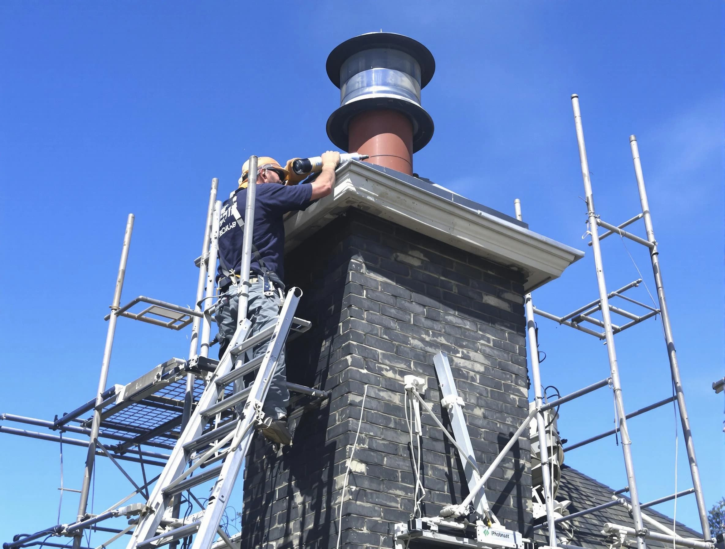 Sturdy chimney crown finished by Roselle Chimney Sweep in Roselle, NJ