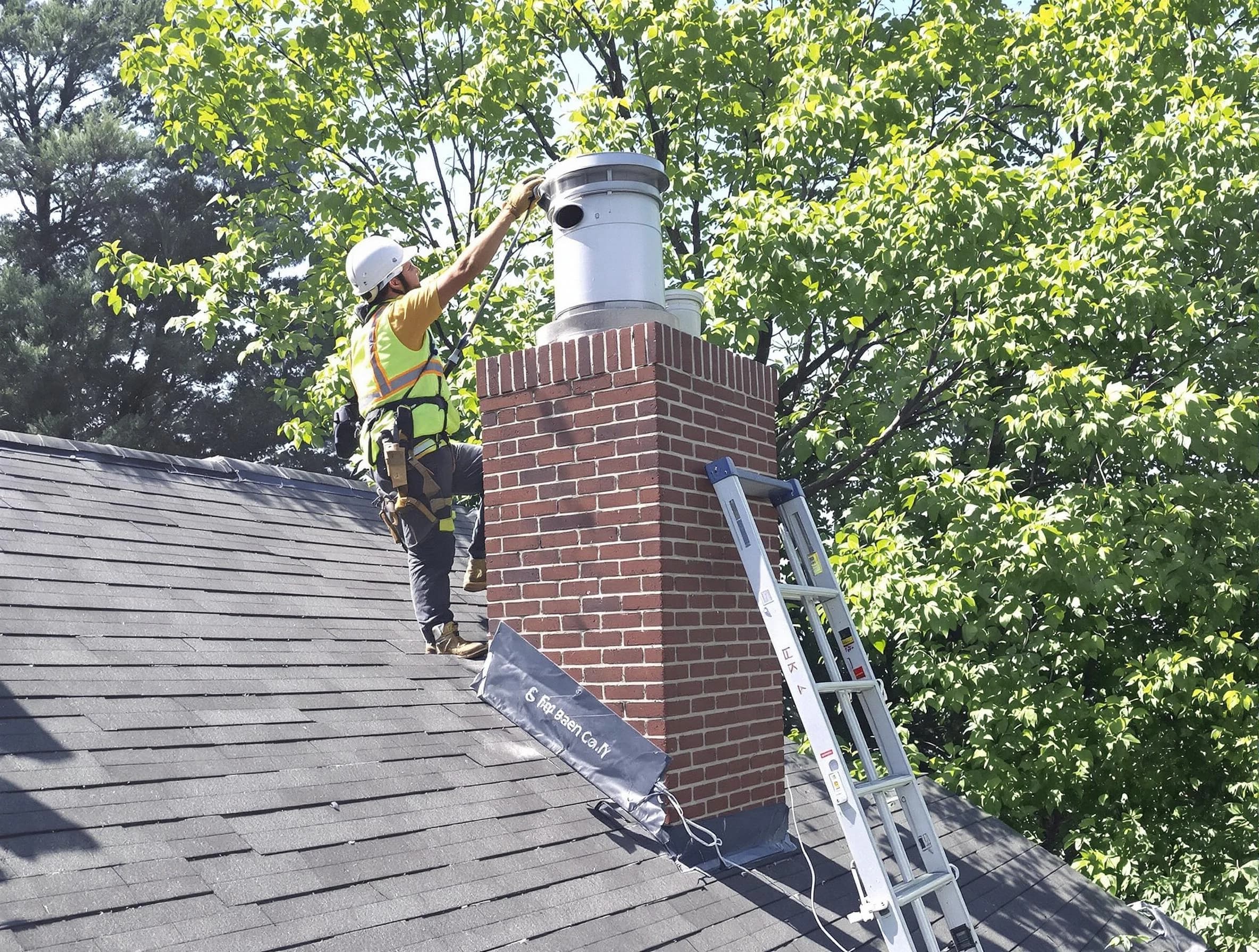 Chimney liner inspection by Roselle Chimney Sweep in Roselle, NJ
