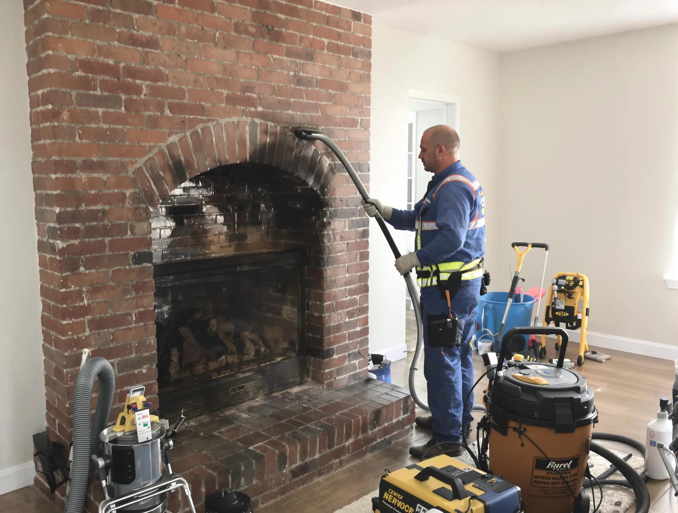 Roselle Chimney Sweep expert performing detailed chimney sweep in Roselle, NJ