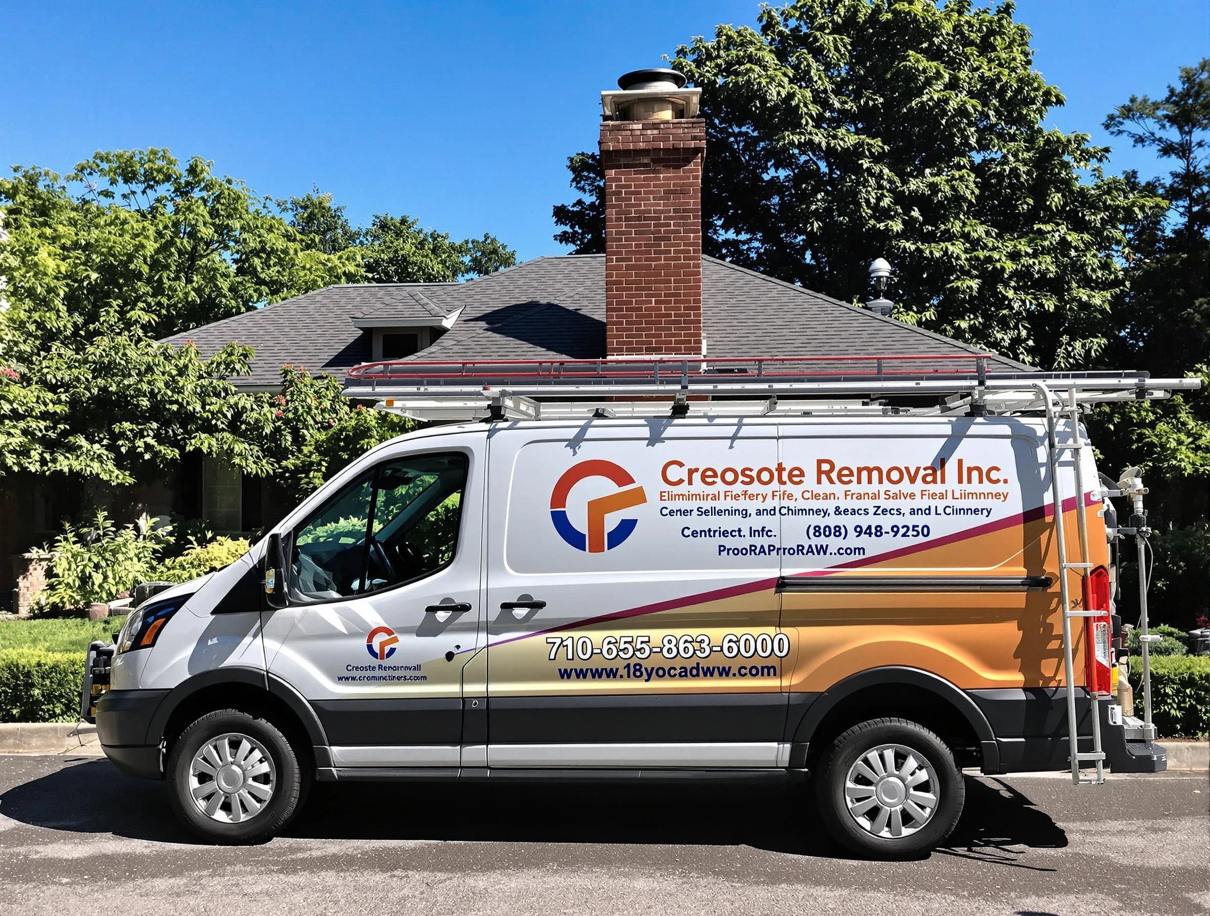 Roselle Chimney Sweep technician removing creosote safely in Roselle, NJ